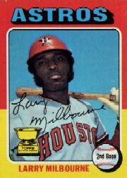 1975 Topps Mini Baseball Cards      512     Larry Milbourne RC